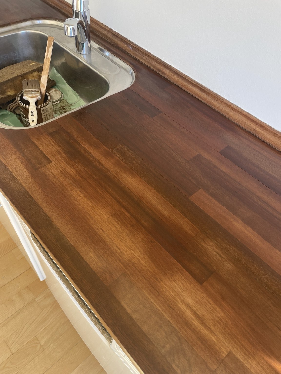 Køkkenbord efter behandling